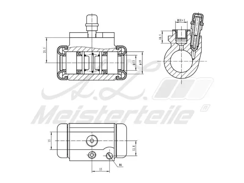 Wheel Brake Cylinder (AZMT-44-111-1148)