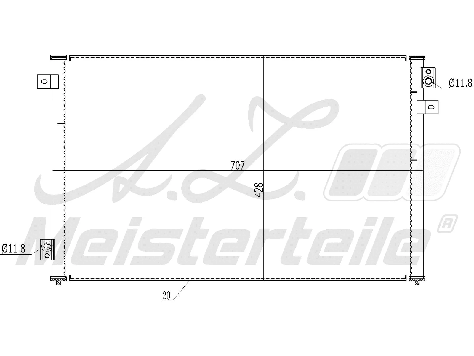 Condenser, air conditioning (AZMT-45-030-1412)