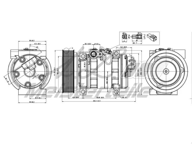 Compressor, air conditioning (AZMT-45-041-1113)