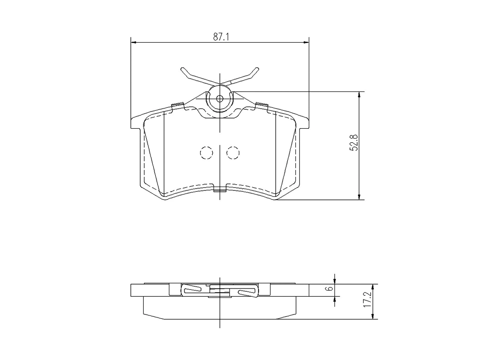 Brake Pad Set, disc brake (AZMT-44-022-1020)