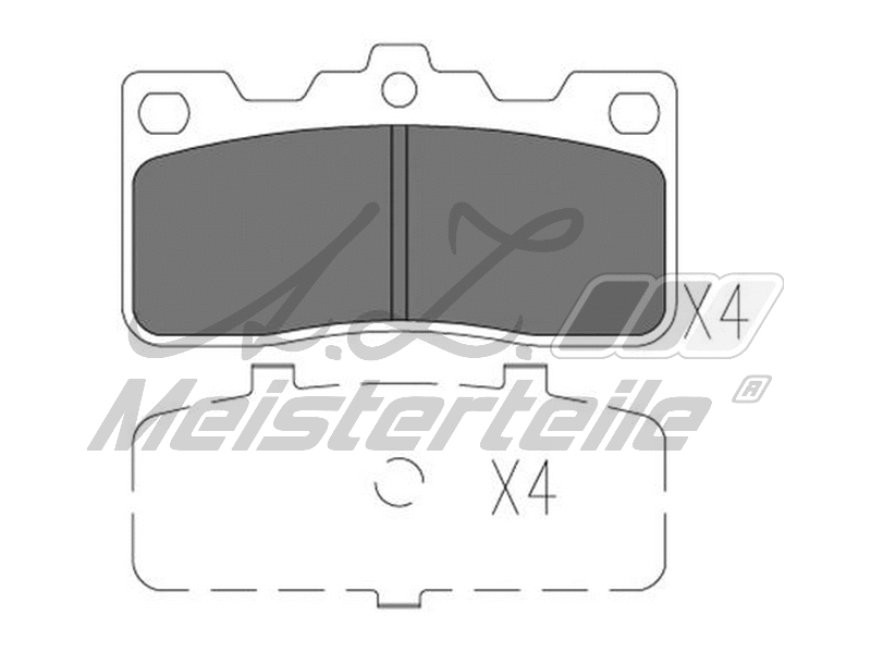 Brake Pad Set, disc brake (AZMT-44-022-2233)