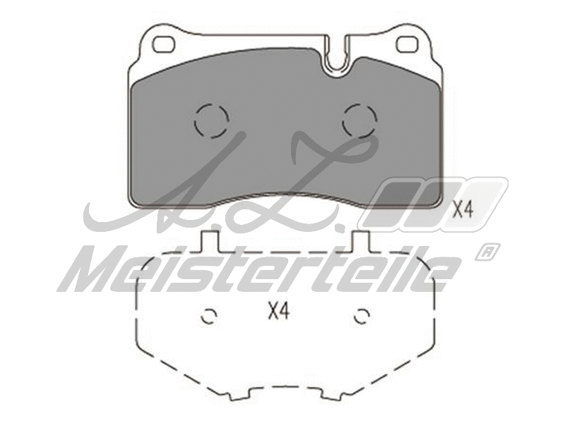 Brake Pad Set, disc brake (AZMT-44-022-1640)