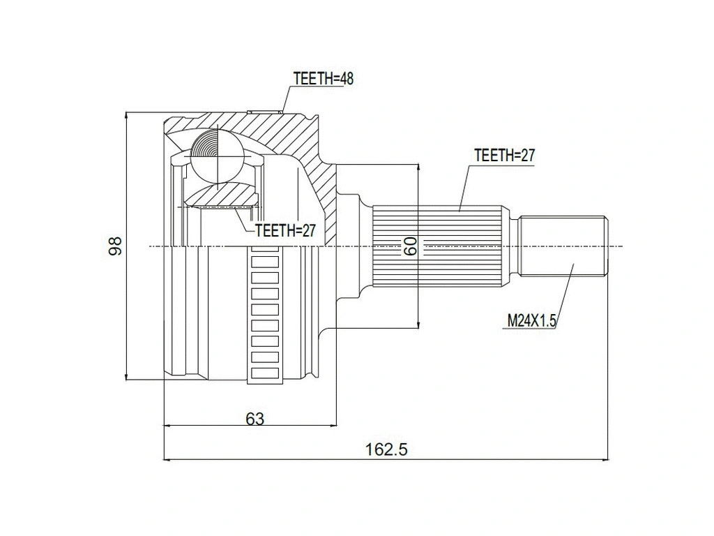Joint Kit, drive shaft (AZMT-43-030-1048)