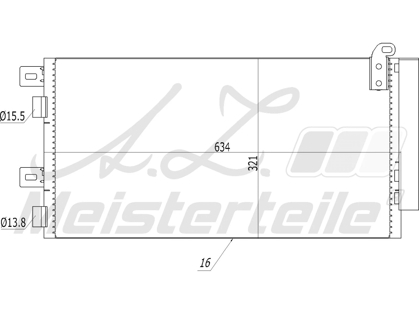Condenser, air conditioning (AZMT-45-030-1279)