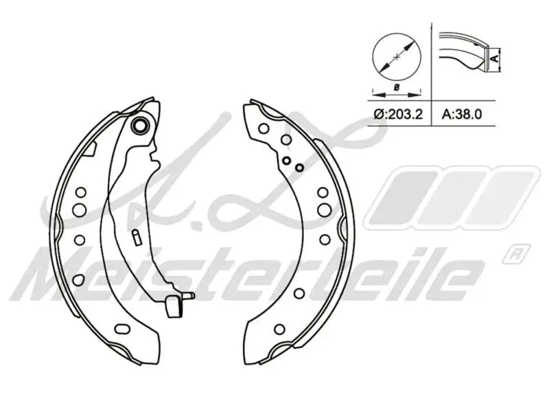 Brake Shoe Set (AZMT-44-026-1114)