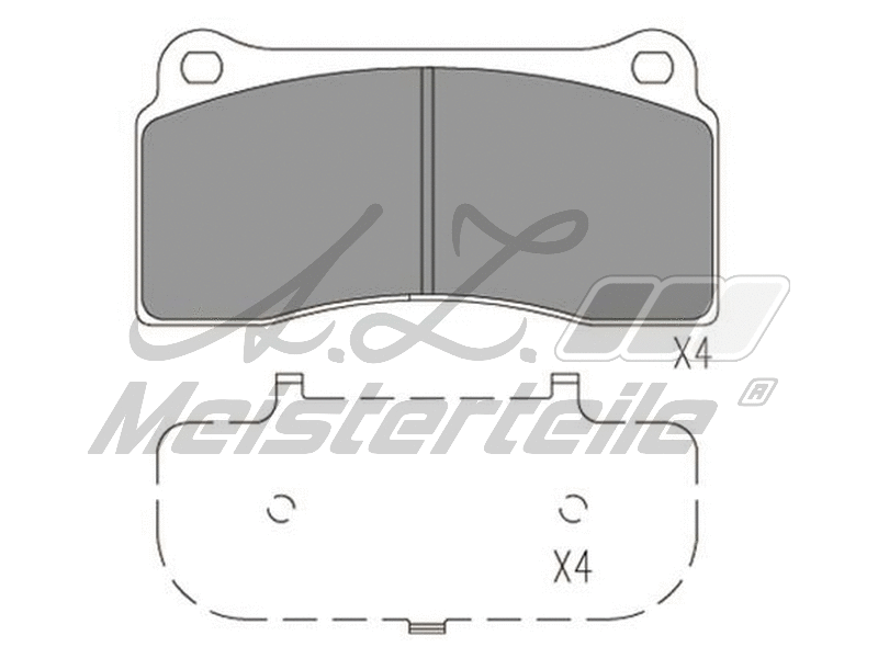 Brake Pad Set, disc brake (AZMT-44-022-2178)
