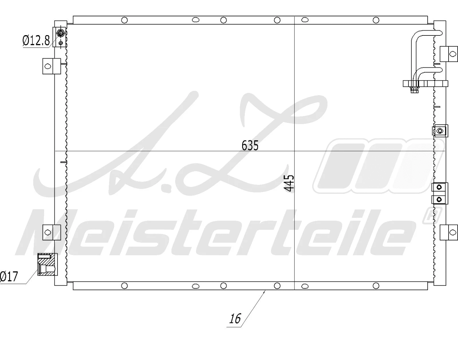 Condenser, air conditioning (AZMT-45-030-1321)