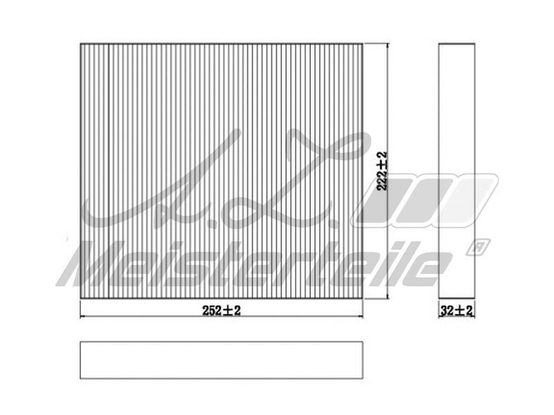 Filter, cabin air (AZMT-41-010-1638)