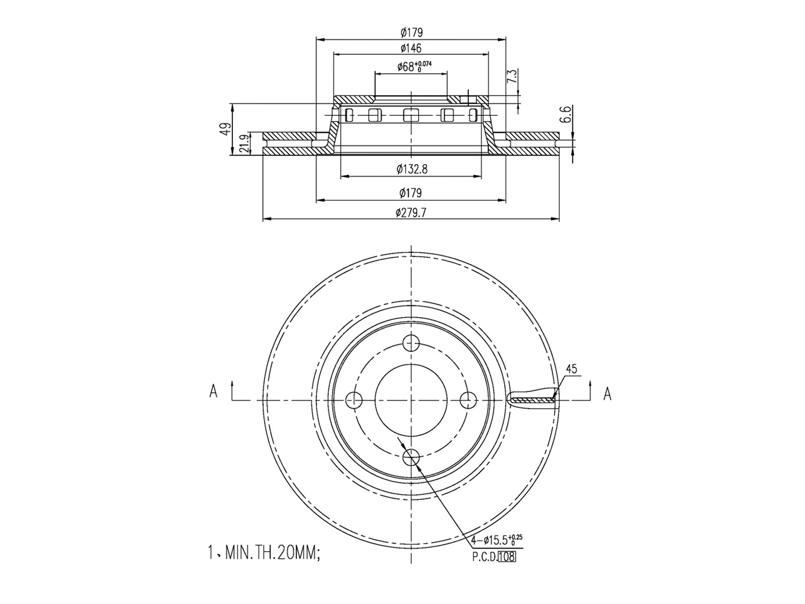 Brake Disc (AZMT-44-024-1460)