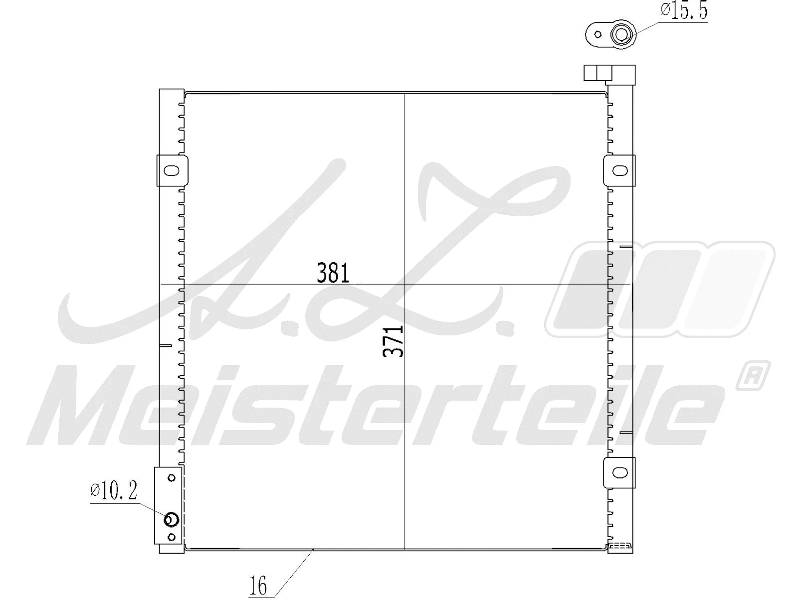 Condenser, air conditioning (AZMT-45-030-1022)