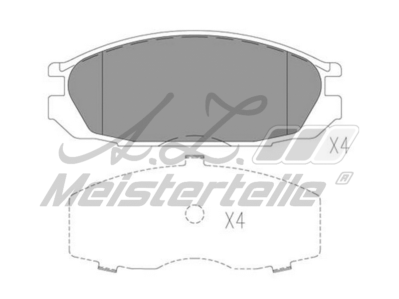 Brake Pad Set, disc brake (AZMT-44-022-1627)