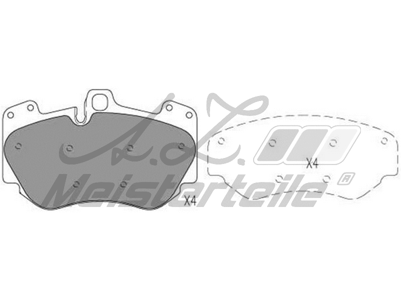 Brake Pad Set, disc brake (AZMT-44-022-2642)