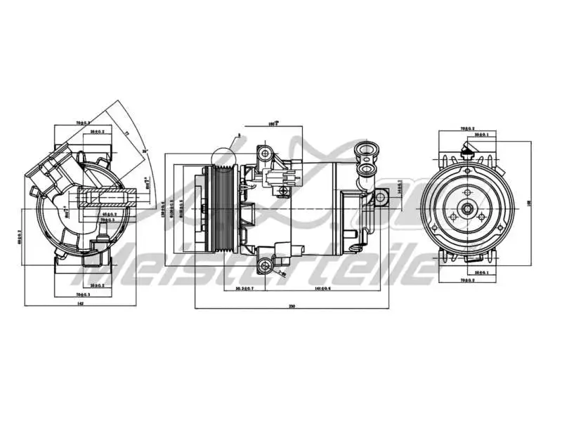 Compressor, air conditioning (AZMT-45-041-1023)