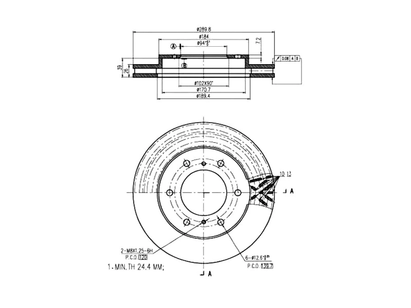 Brake Disc (AZMT-44-024-1208)