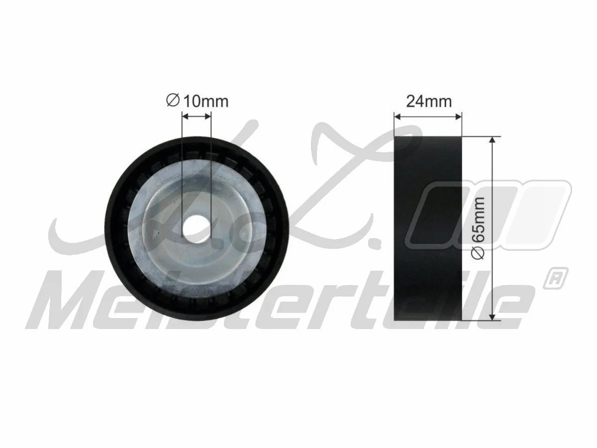 Deflection/Guide Pulley, V-ribbed belt