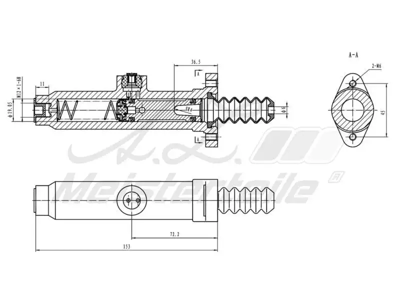 Master Cylinder, clutch (AZMT-47-030-1091)