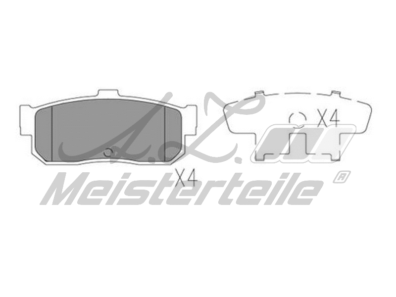 Brake Pad Set, disc brake (AZMT-44-022-1593)