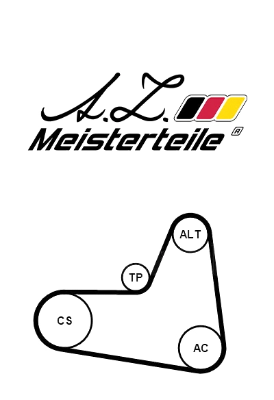 V-Ribbed Belt Set (AZMT-20-030-1050)