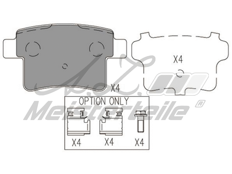 Brake Pad Set, disc brake (AZMT-44-022-2559)