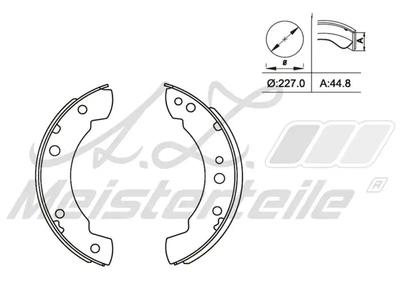 Brake Shoe Set (AZMT-44-026-1292)