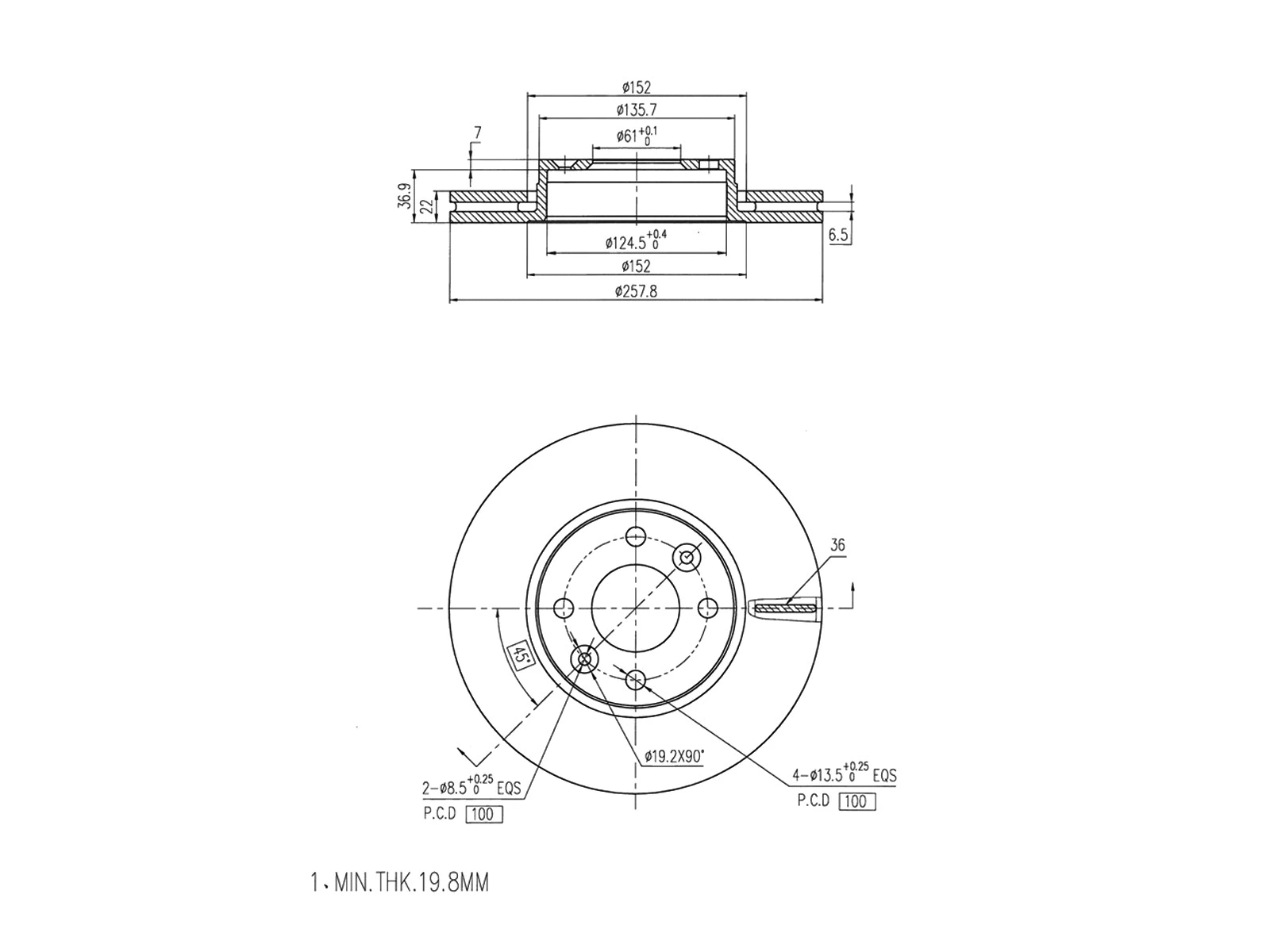 Brake Disc (AZMT-44-024-1410)