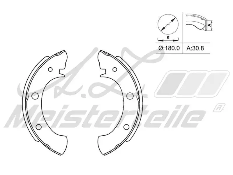 Brake Shoe Set (AZMT-44-026-1453)
