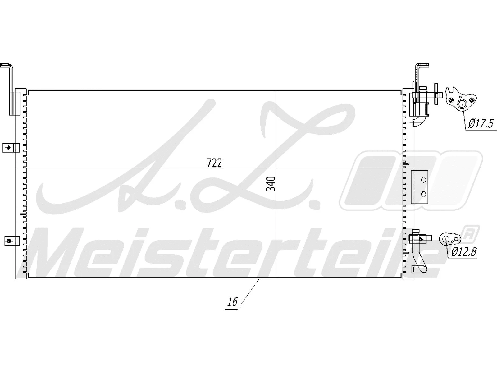 Condenser, air conditioning (AZMT-45-030-1161)