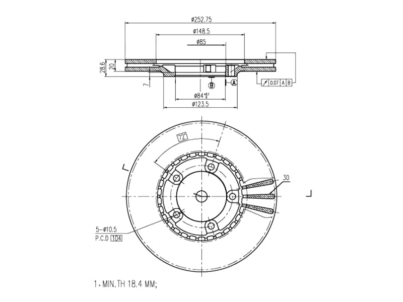 Brake Disc (AZMT-44-024-1504)