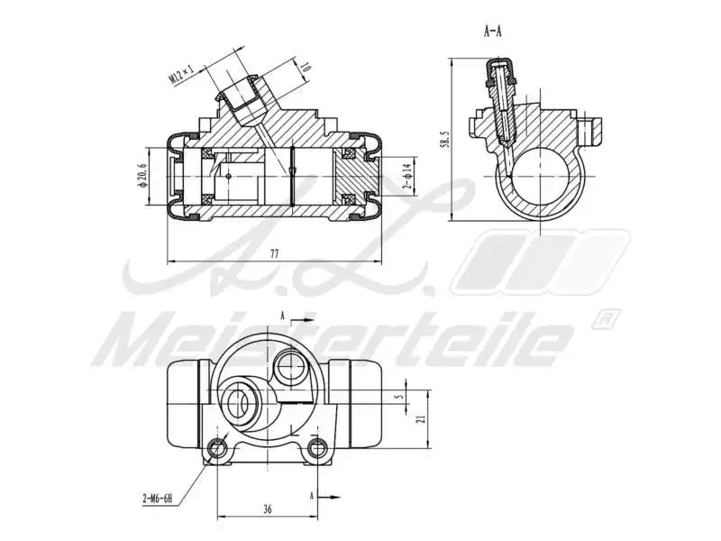 Wheel Brake Cylinder (AZMT-44-111-1135)