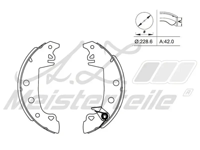 Brake Shoe Set (AZMT-44-026-1284)