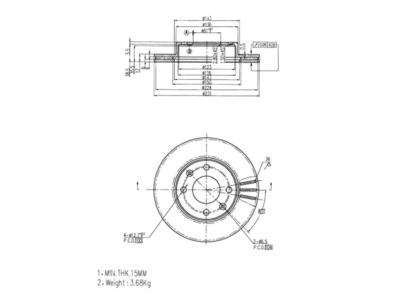 Brake Disc (AZMT-44-024-1258)