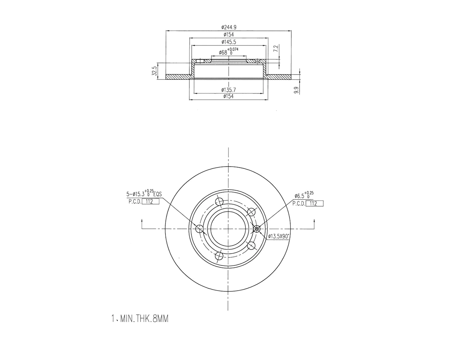 Brake Disc (AZMT-44-024-1362)