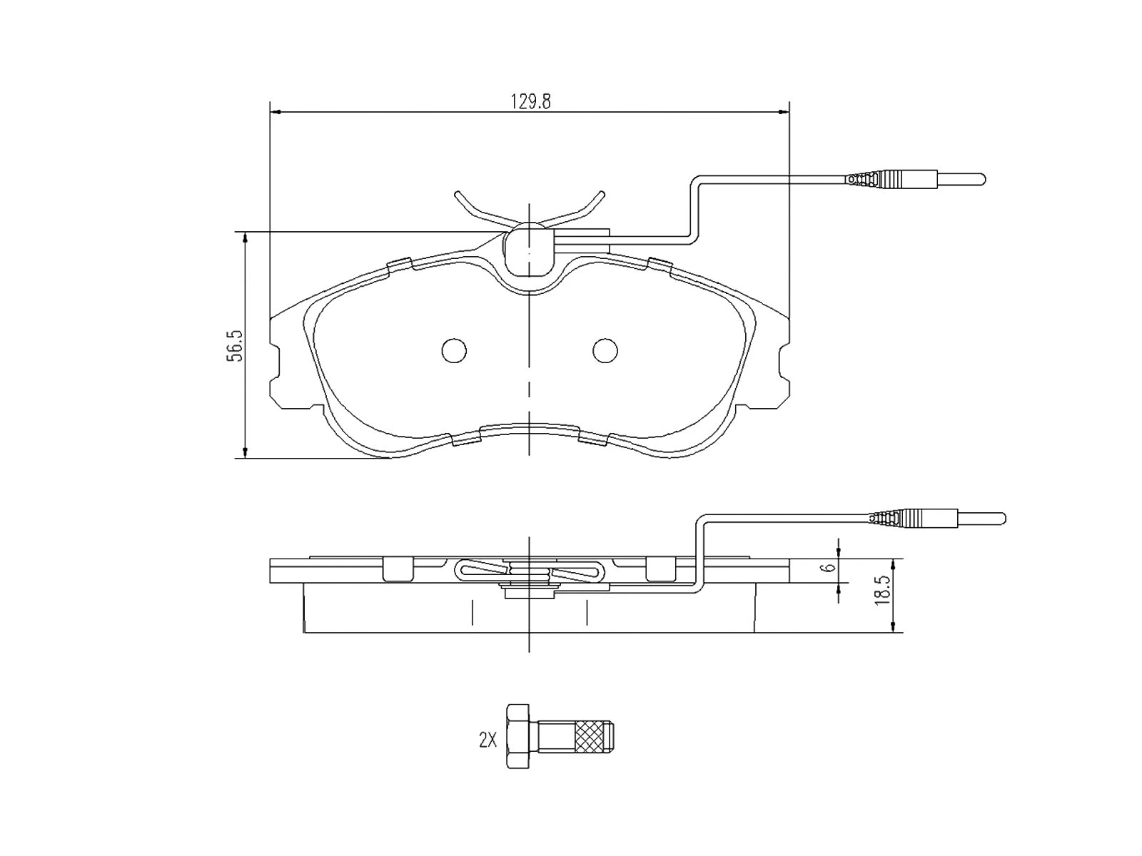 Brake Pad Set, disc brake (AZMT-44-022-1031)