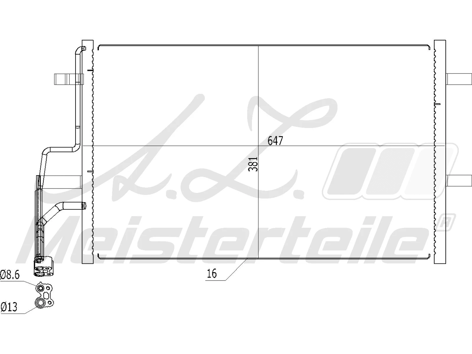 Condenser, air conditioning (AZMT-45-030-1390)