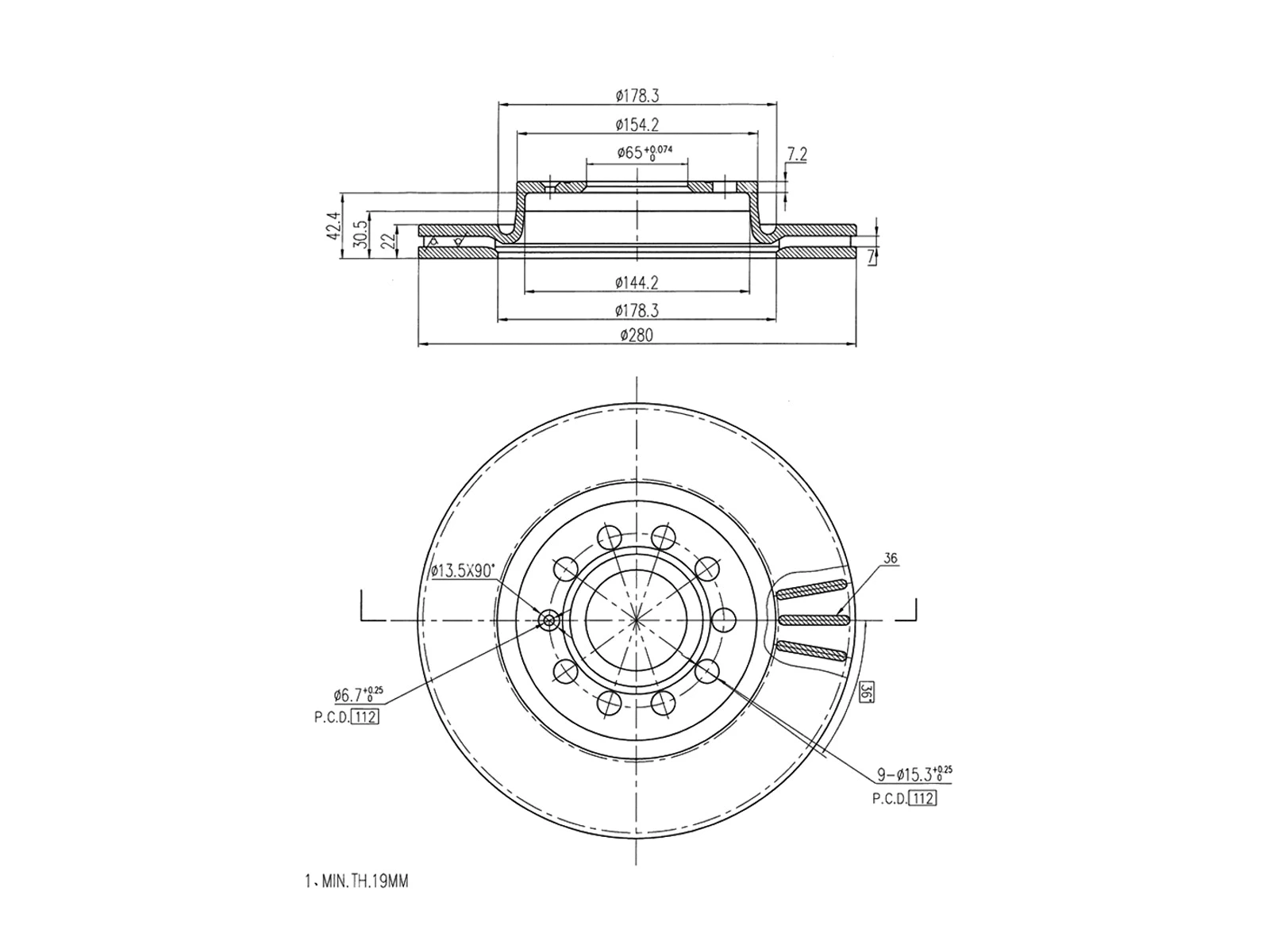 Brake Disc (AZMT-44-024-1131)