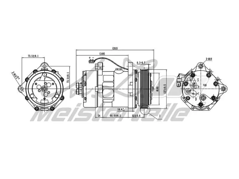 Compressor, air conditioning (AZMT-45-041-1026)