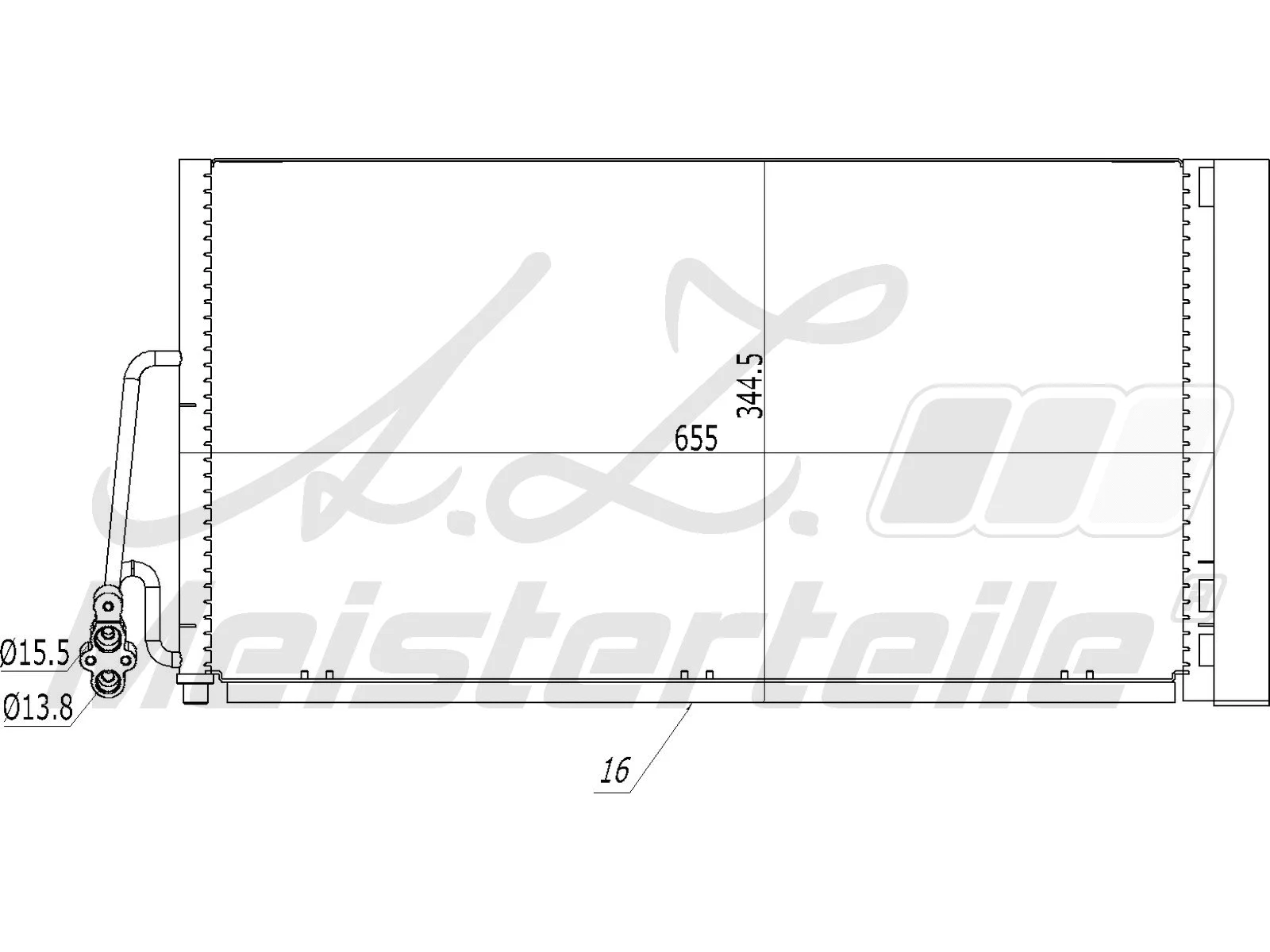 Condenser, air conditioning (AZMT-45-030-1278)