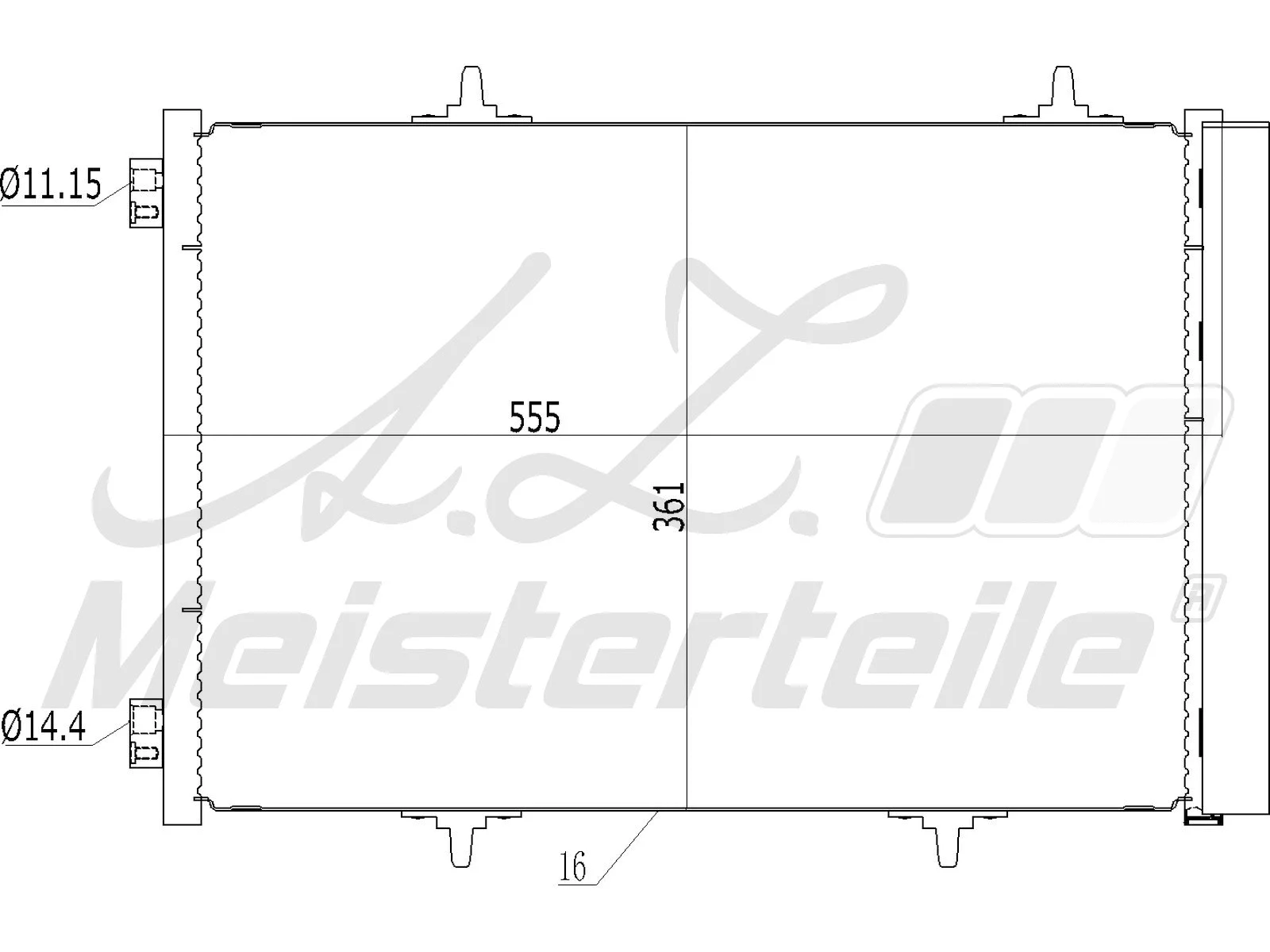 Condenser, air conditioning (AZMT-45-030-1041)