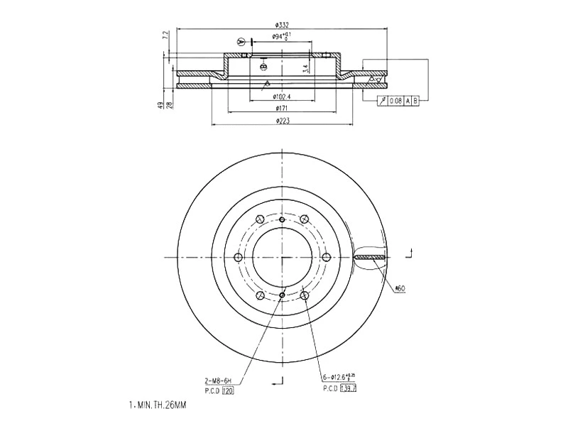 Brake Disc (AZMT-44-024-1384)