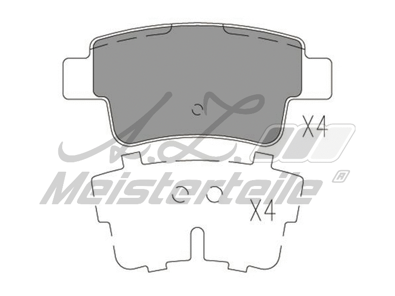 Brake Pad Set, disc brake (AZMT-44-022-1631)