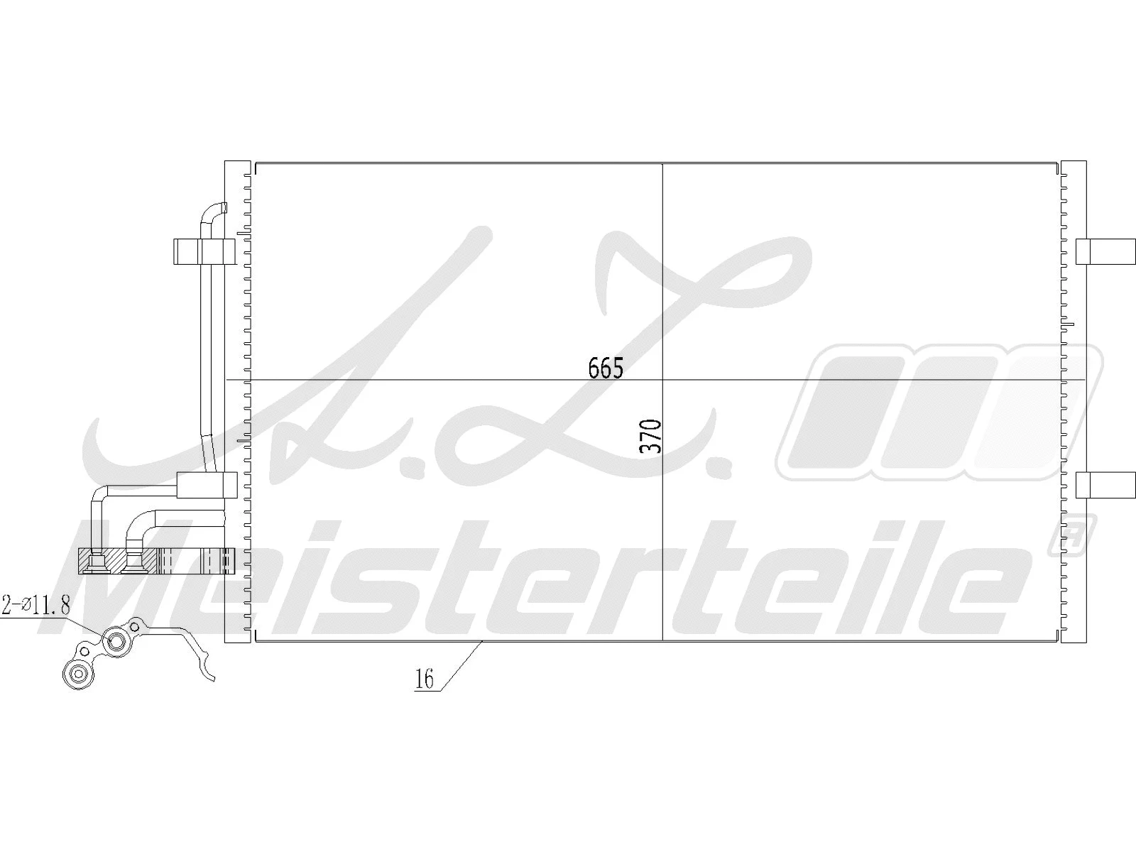 Condenser, air conditioning (AZMT-45-030-1117)