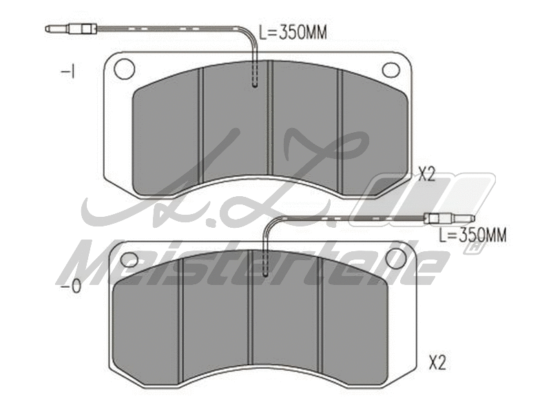 Brake Pad Set, disc brake (AZMT-44-022-2438)