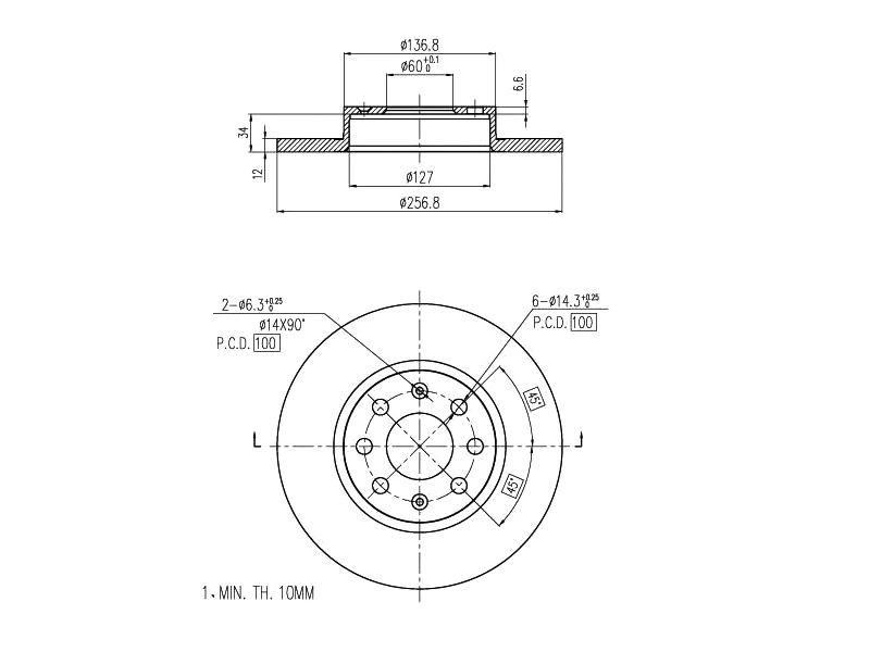 Brake Disc (AZMT-44-024-1391)