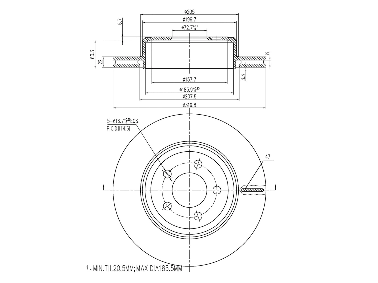 Brake Disc (AZMT-44-024-1387)