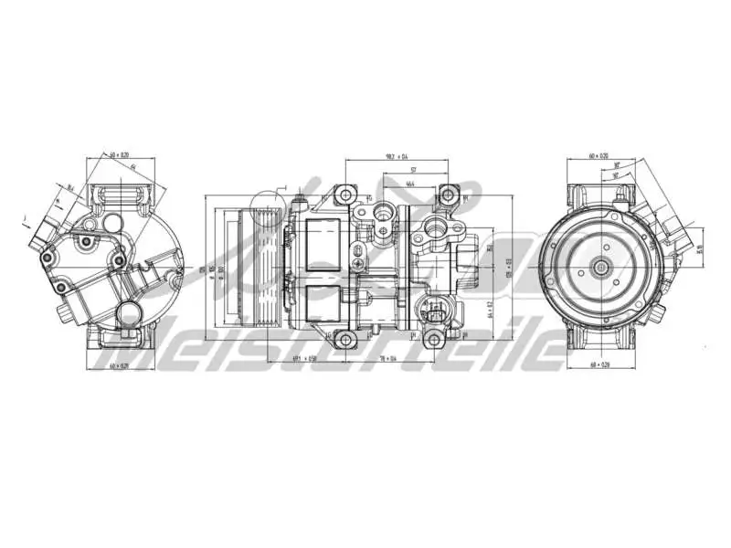 Compressor, air conditioning (AZMT-45-041-1086)