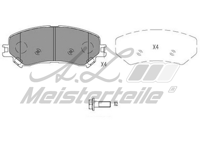 Brake Pad Set, disc brake (AZMT-44-022-2027)