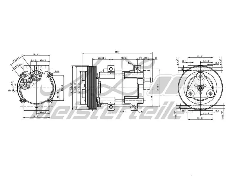 Compressor, air conditioning (AZMT-45-041-1078)