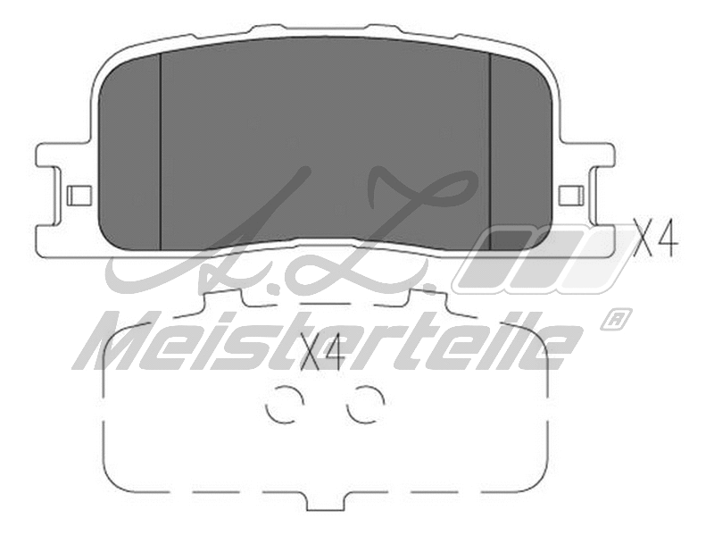 Brake Pad Set, disc brake (AZMT-44-022-1790)