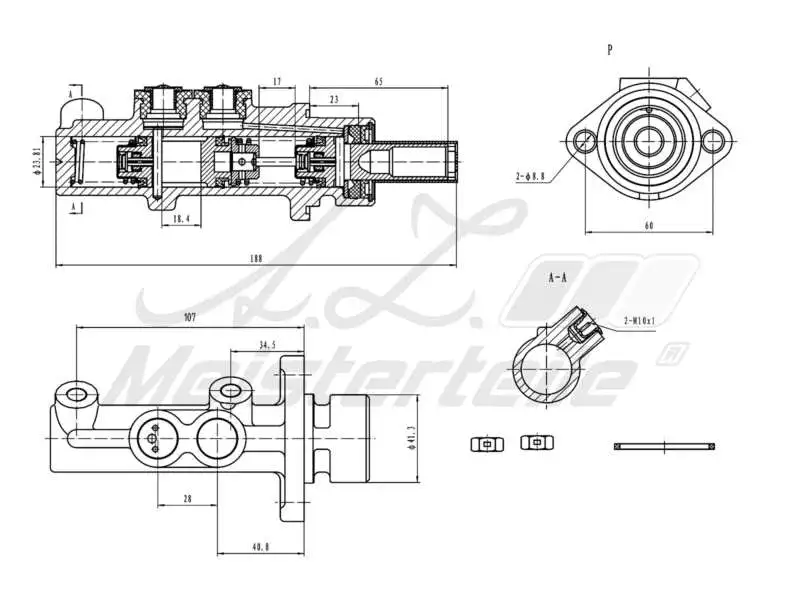 Brake Master Cylinder (AZMT-44-110-1058)