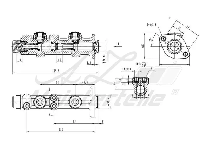 Brake Master Cylinder (AZMT-44-110-1024)